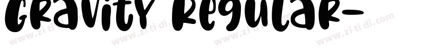 Gravity Regular字体转换